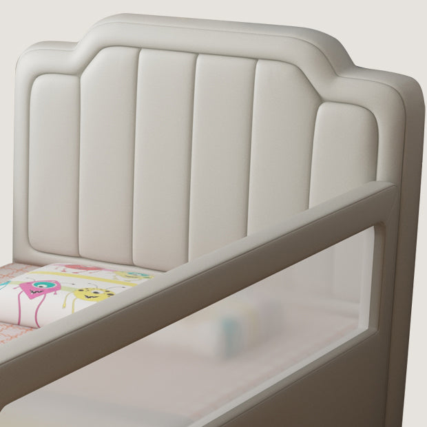 Baby Crib with Mattress and Guardrail Nursery Bed with Storage