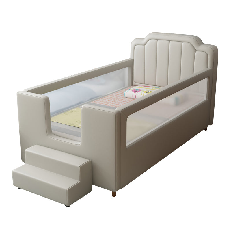 Baby Crib with Mattress and Guardrail Nursery Bed with Storage