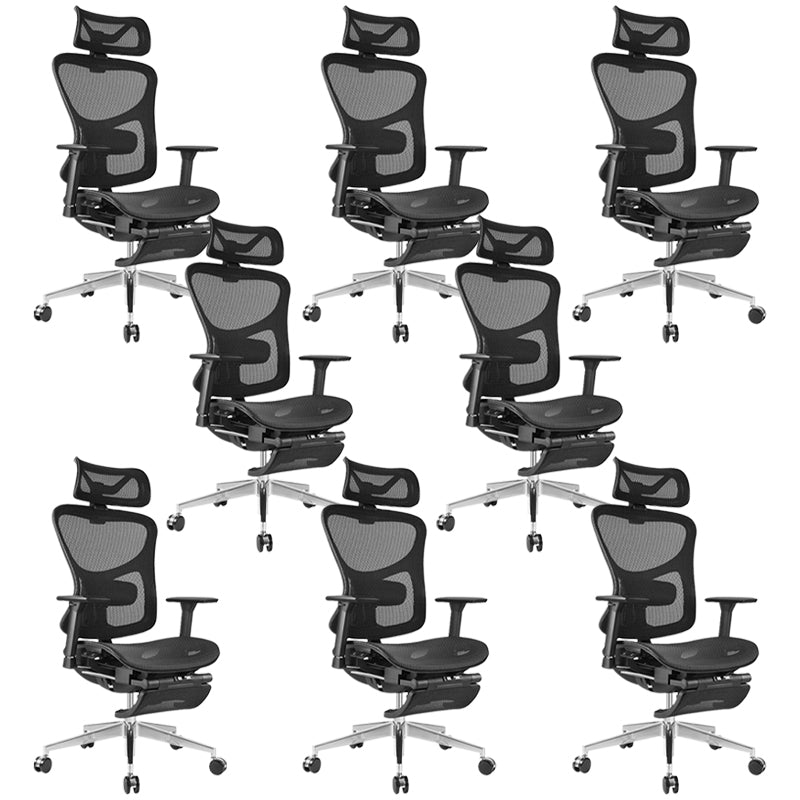 Removable Arms Desk Chair Ergonomic Modern Office Chair with Wheels