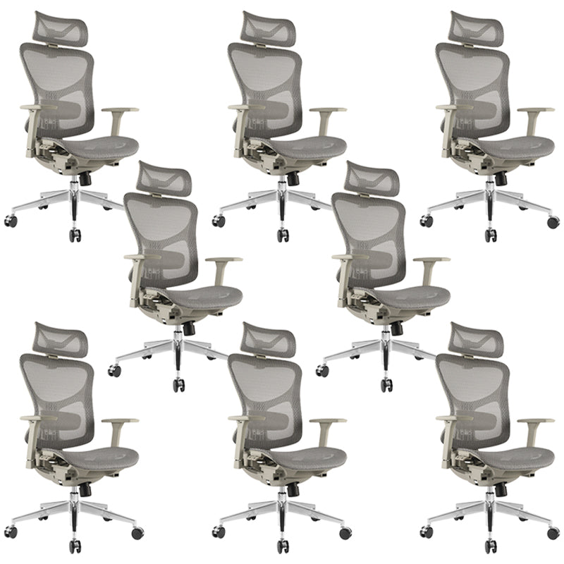 Removable Arms Desk Chair Ergonomic Modern Office Chair with Wheels