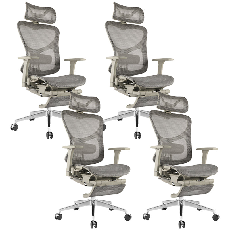 Removable Arms Desk Chair Ergonomic Modern Office Chair with Wheels