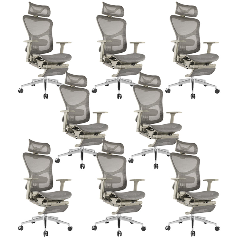 Removable Arms Desk Chair Ergonomic Modern Office Chair with Wheels