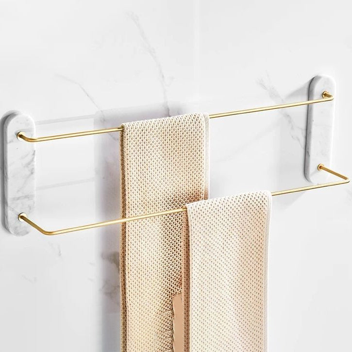 Modern Bathroom Accessory As Individual Or As a Set in Marble and Metal