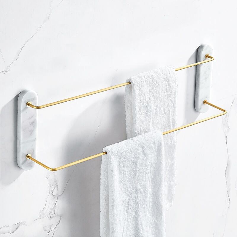 Modern Bathroom Accessory As Individual Or As a Set in Marble and Metal