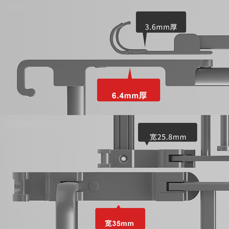 Contemporary Gray Bathroom Hardware Set with Bath Shelf/Towel Bar/Robe Hooks/Paper Holder