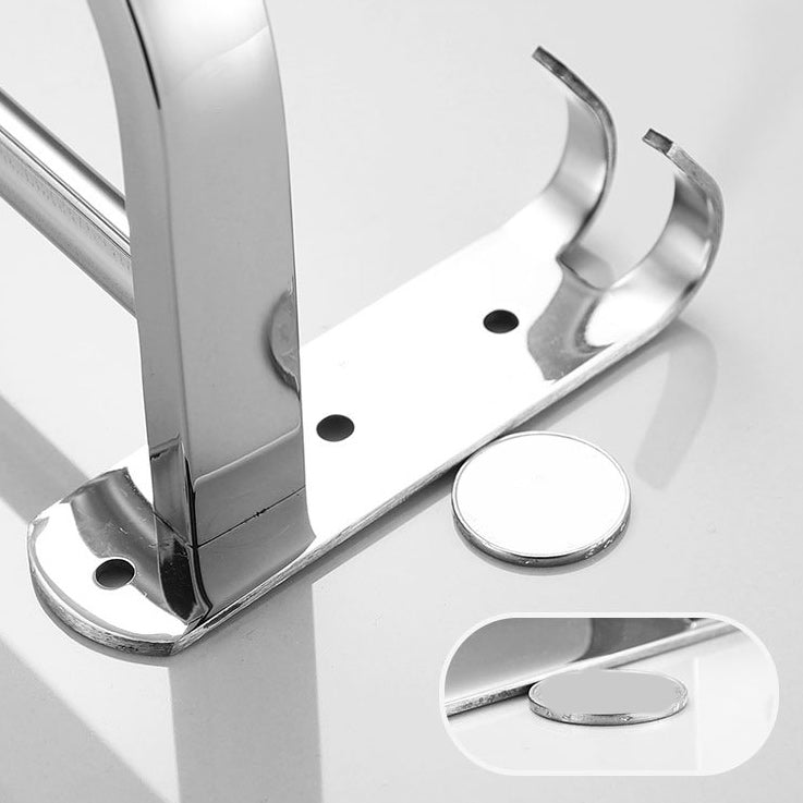 Polished Chrome Bath Hardware Set in Stainless Steel with Bath Shelf/Robe Hooks/Towel Bar