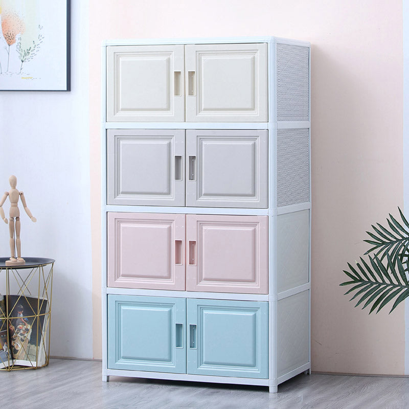 Plastic Hanging Clothes Rack Contemporary Wardrobe Armoire for Home