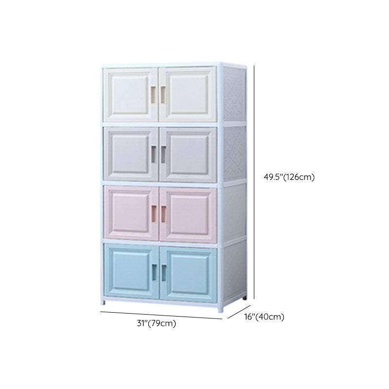 Plastic Hanging Clothes Rack Contemporary Wardrobe Armoire for Home