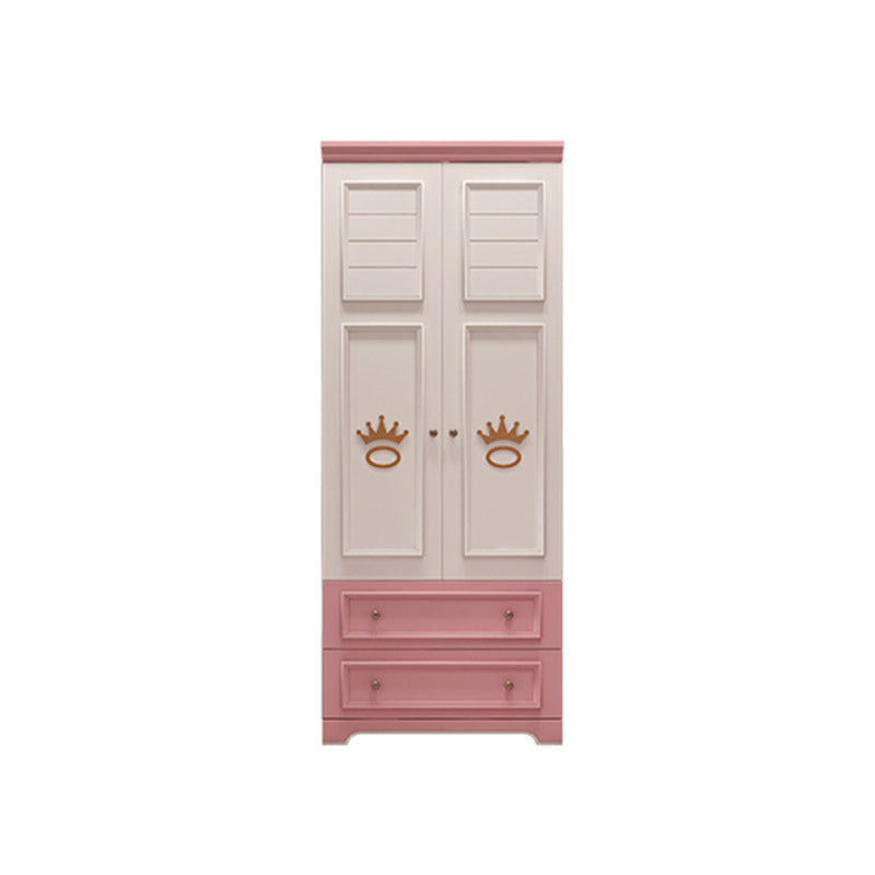 Modern Style Wood Kids Closet Bedroom Youth Armoire with Garment Rod