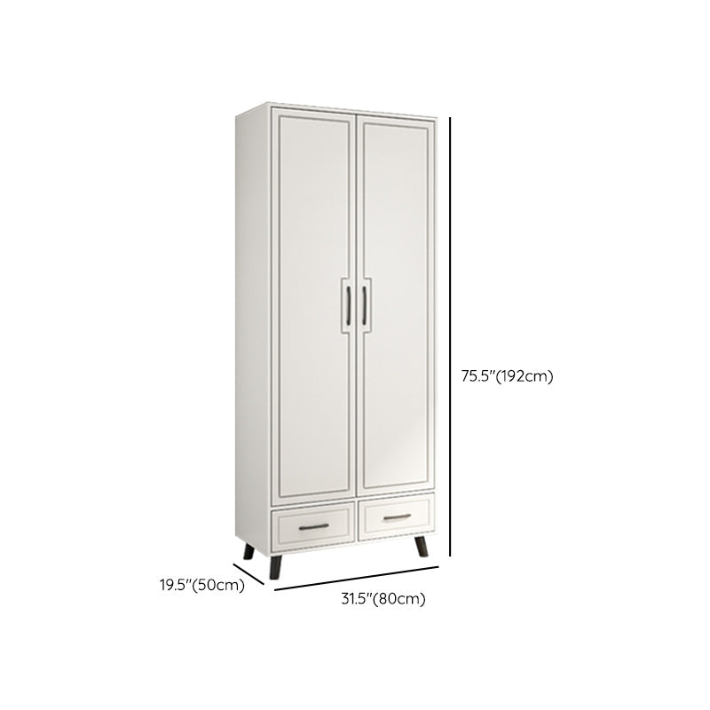 Urban Wardrobe Armoire White Manufactured Wood Armoire Closet