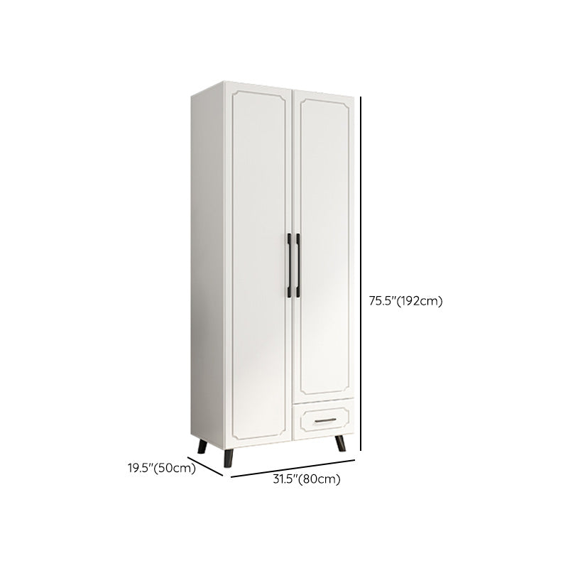 Urban Wardrobe Armoire White Manufactured Wood Armoire Closet