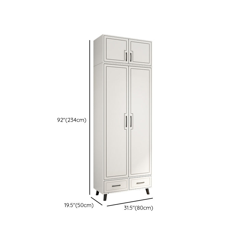 Urban Wardrobe Armoire White Manufactured Wood Armoire Closet