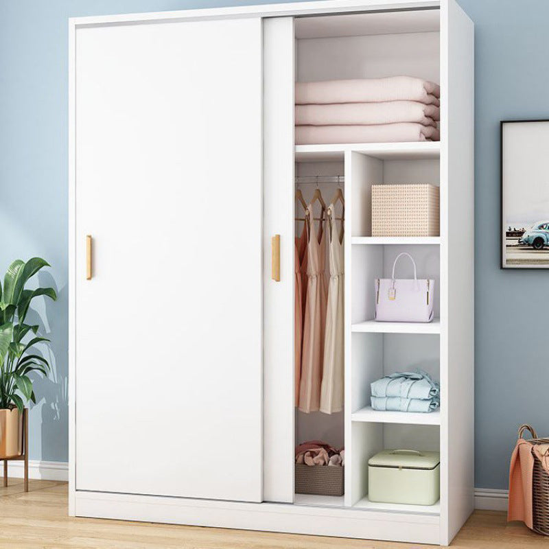 Manufactured Wood Kids Closet Modern Cloth Rod Included Wardrobe Closet