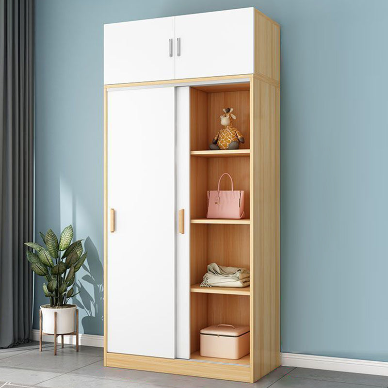 Manufactured Wood Kids Closet Modern Cloth Rod Included Wardrobe Closet