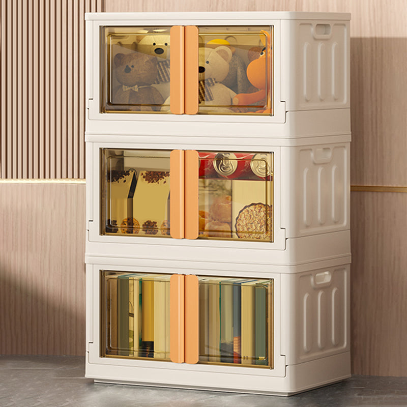 Modern Style Kids Closet Plastic Bedroom Armoire Cabinet with Door