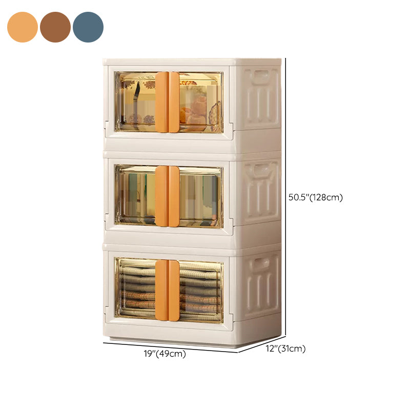 Modern Style Kids Closet Plastic Bedroom Armoire Cabinet with Door