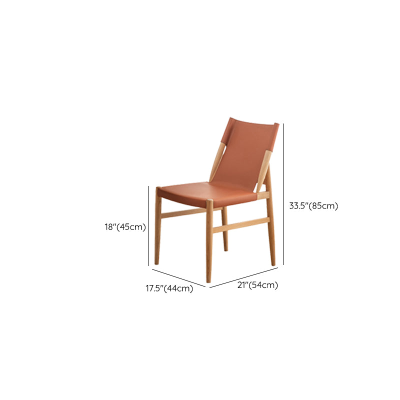 Contemporary Upholstered Side Chair Home Solid Wood Dining Chair