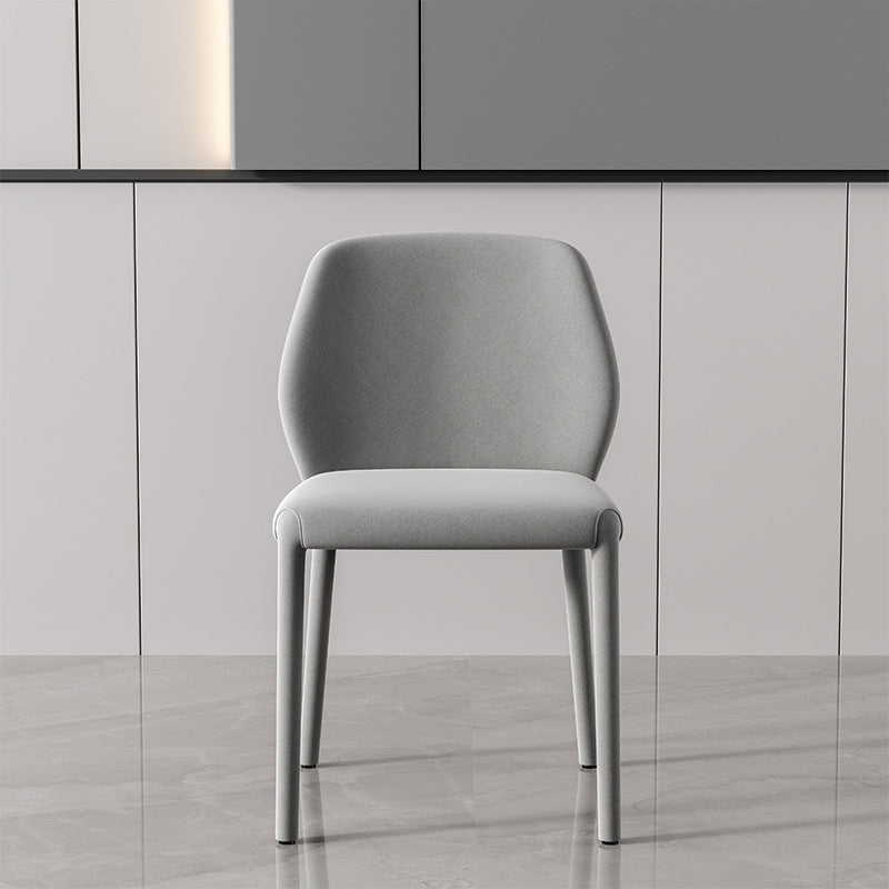 Contemporary Kitchen Dining Side Chair Metal Legs Parsons Chair