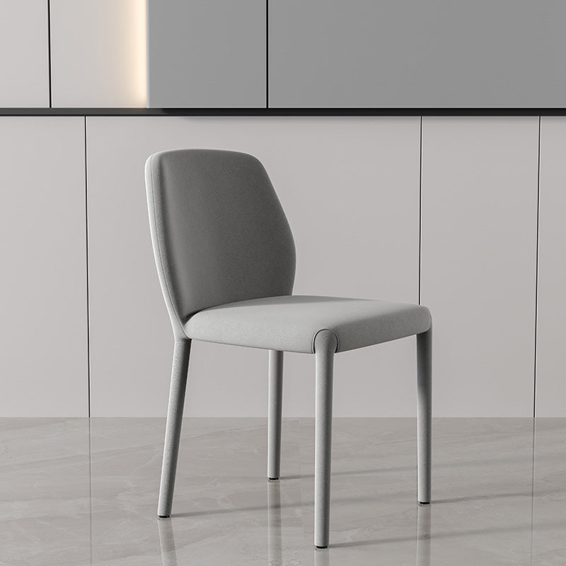 Contemporary Kitchen Dining Side Chair Metal Legs Parsons Chair