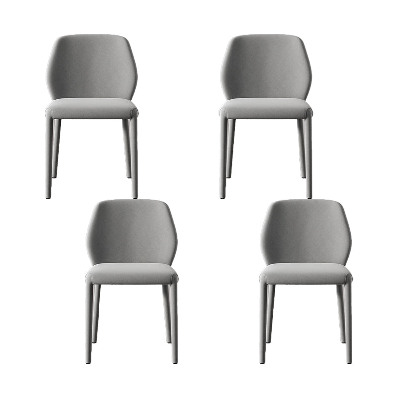 Contemporary Kitchen Dining Side Chair Metal Legs Parsons Chair