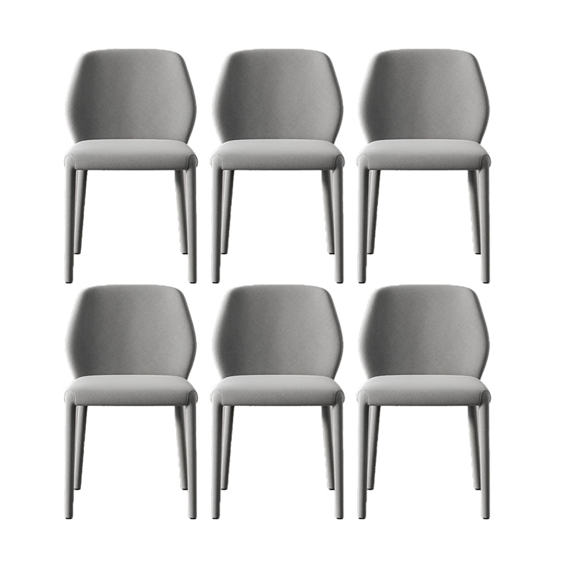 Contemporary Kitchen Dining Side Chair Metal Legs Parsons Chair