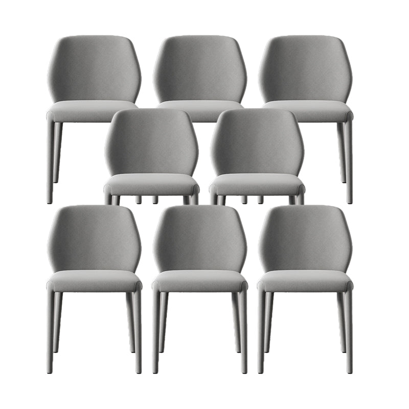 Contemporary Kitchen Dining Side Chair Metal Legs Parsons Chair