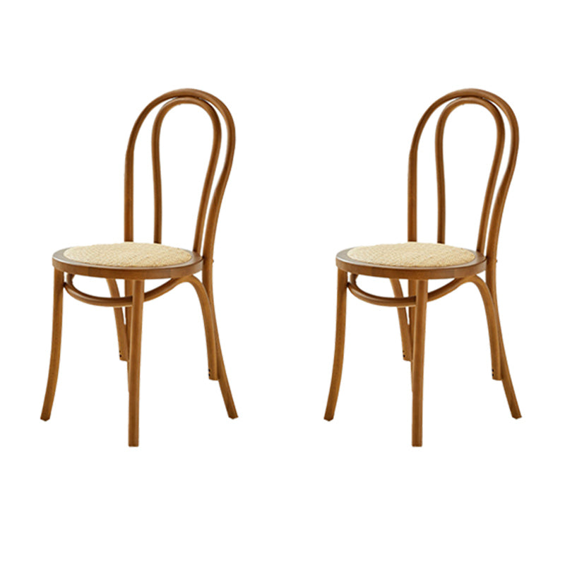 Contemporary Kitchen Dining Chairs Solid Wood Armless Chairs