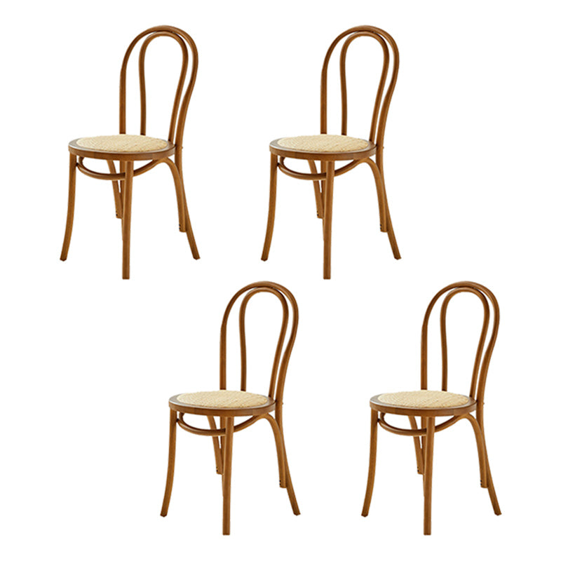 Contemporary Kitchen Dining Chairs Solid Wood Armless Chairs