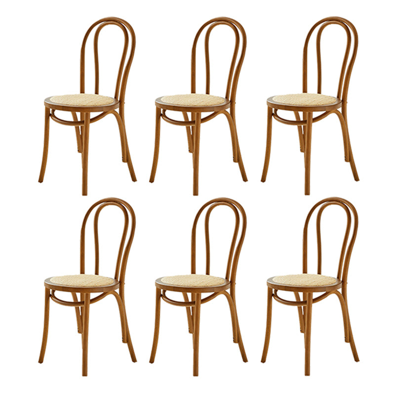 Contemporary Kitchen Dining Chairs Solid Wood Armless Chairs