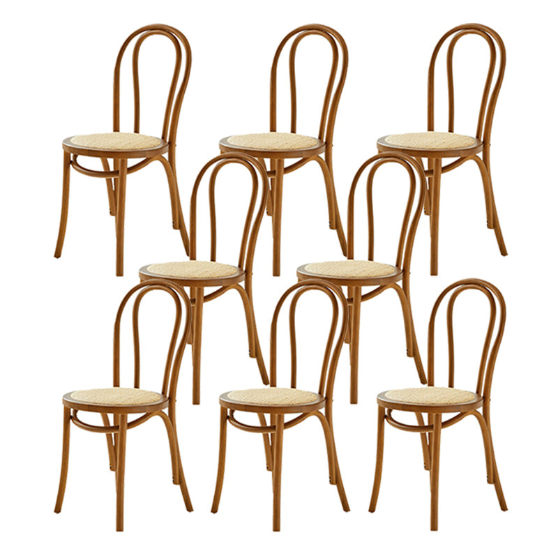 Contemporary Kitchen Dining Chairs Solid Wood Armless Chairs