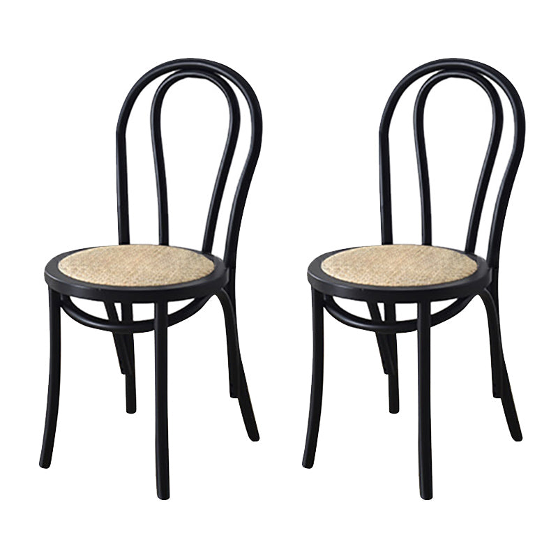 Contemporary Kitchen Dining Chairs Solid Wood Armless Chairs