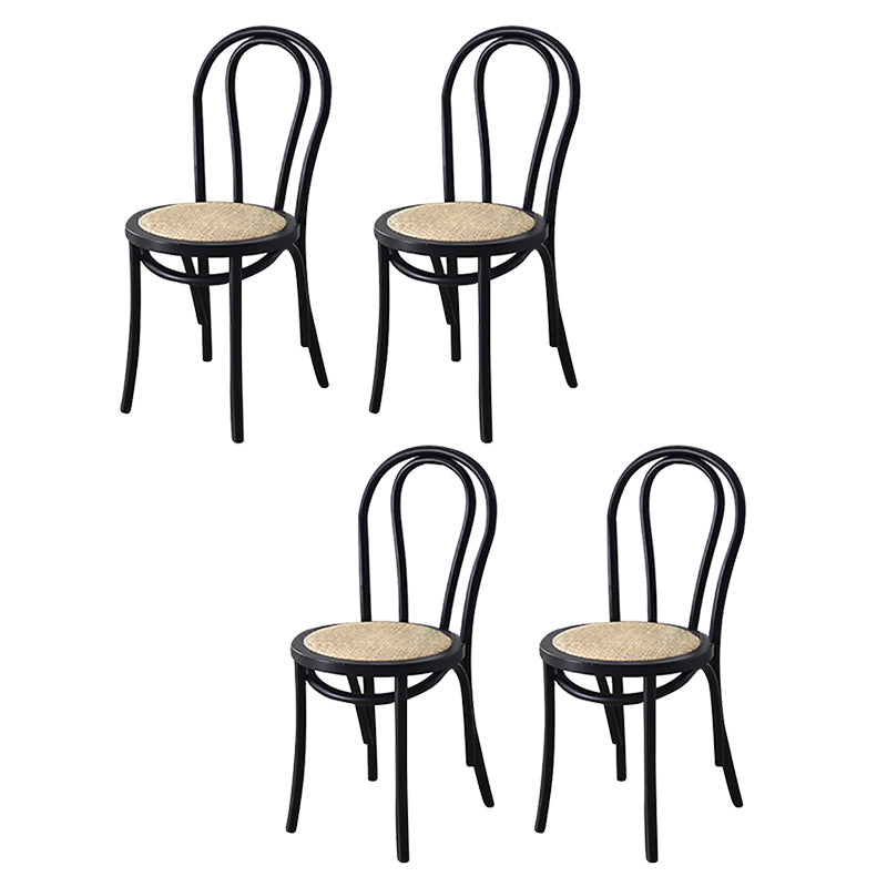 Contemporary Kitchen Dining Chairs Solid Wood Armless Chairs