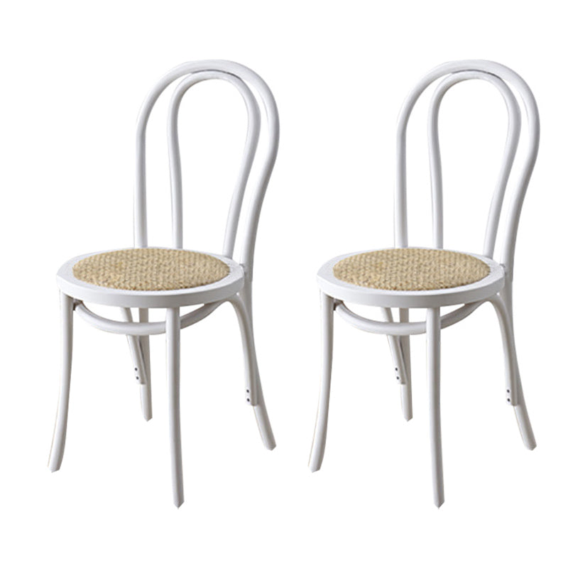 Contemporary Kitchen Dining Chairs Solid Wood Armless Chairs