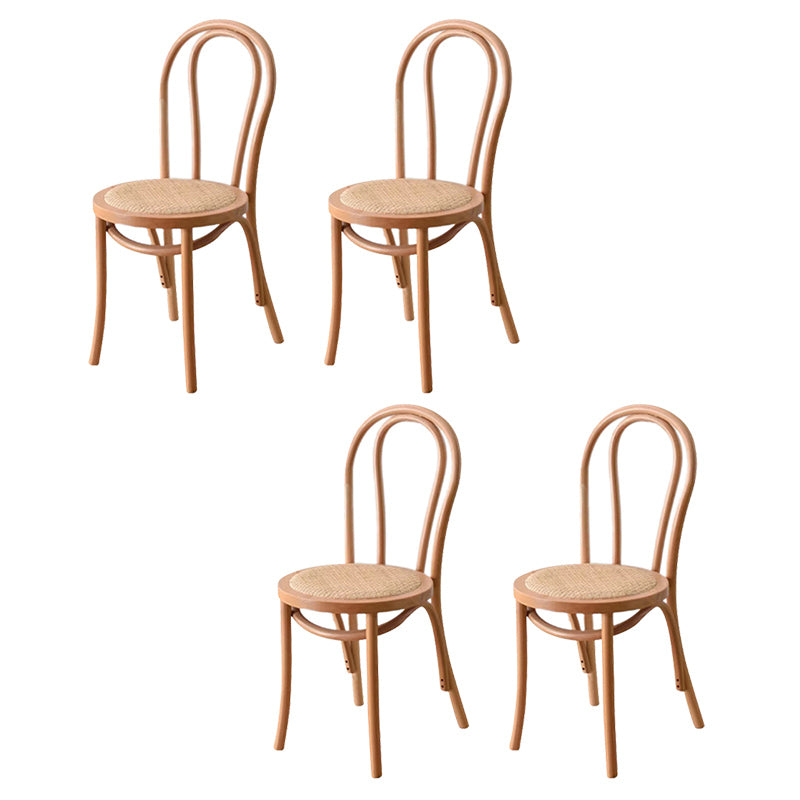 Contemporary Kitchen Dining Chairs Solid Wood Armless Chairs