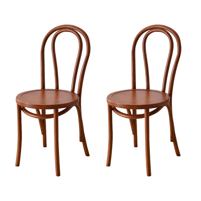 Contemporary Kitchen Dining Chairs Solid Wood Armless Chairs