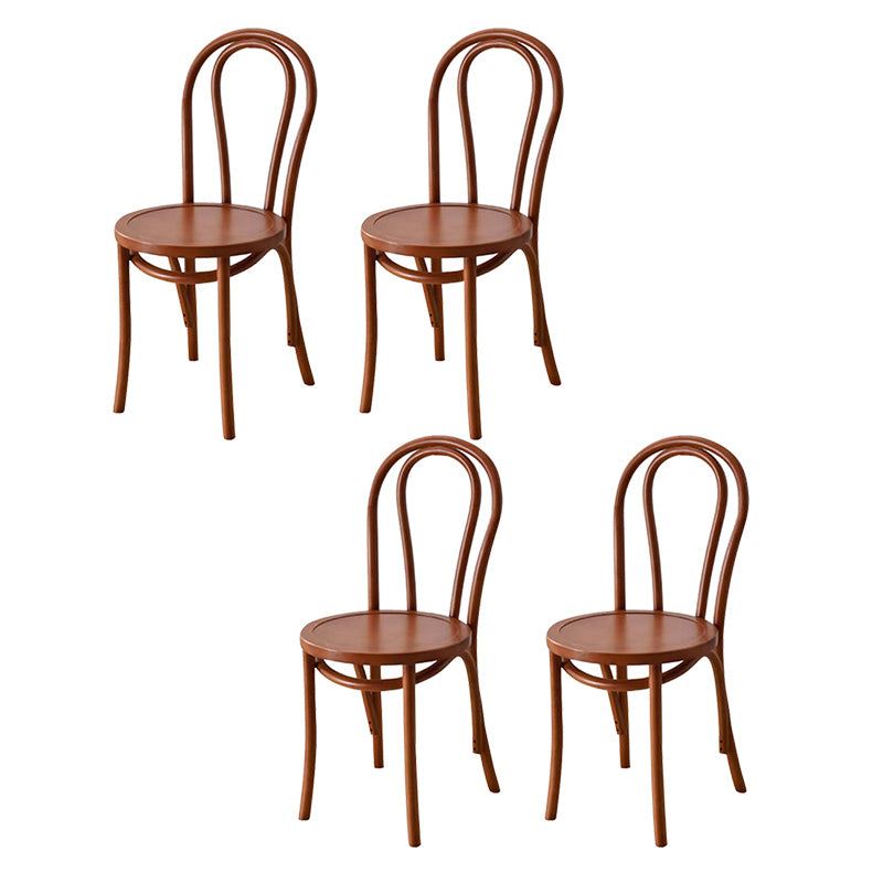 Contemporary Kitchen Dining Chairs Solid Wood Armless Chairs