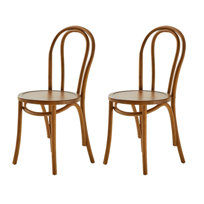 Contemporary Kitchen Dining Chairs Solid Wood Armless Chairs