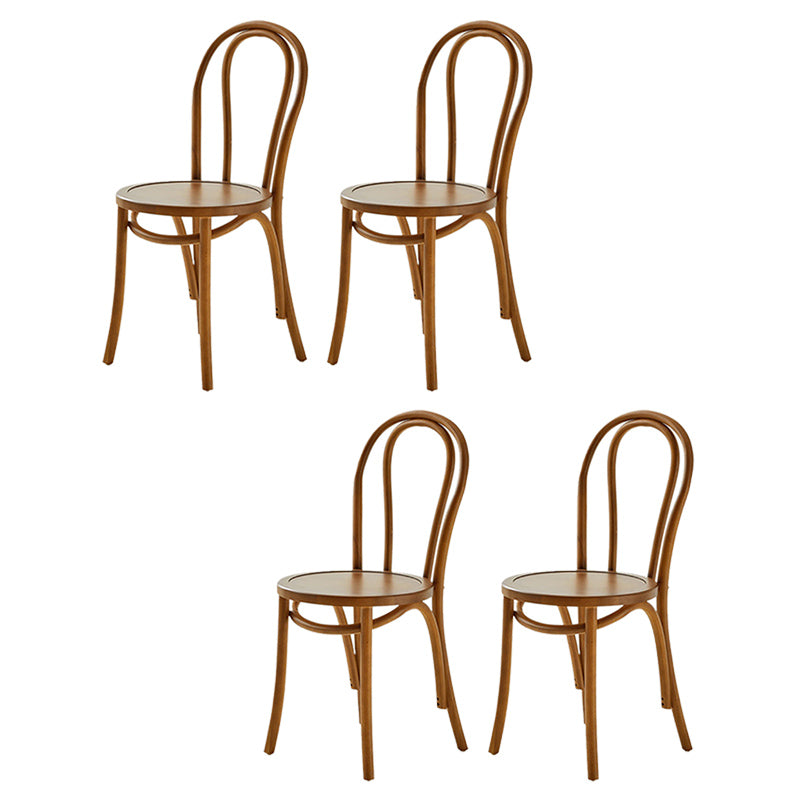 Contemporary Kitchen Dining Chairs Solid Wood Armless Chairs