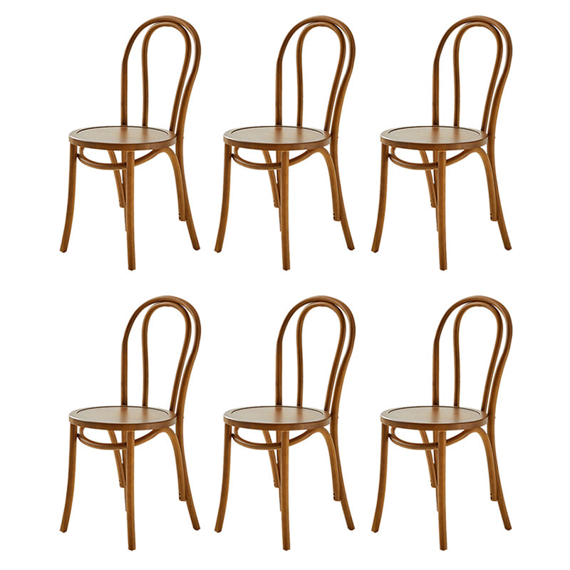 Contemporary Kitchen Dining Chairs Solid Wood Armless Chairs