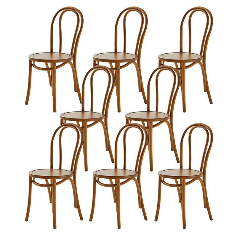 Contemporary Kitchen Dining Chairs Solid Wood Armless Chairs