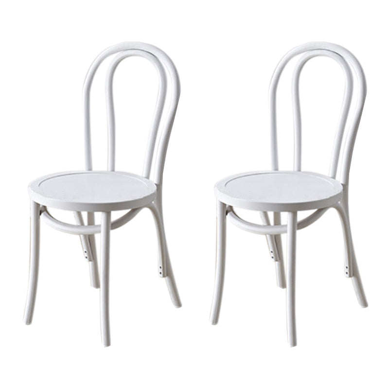 Contemporary Kitchen Dining Chairs Solid Wood Armless Chairs