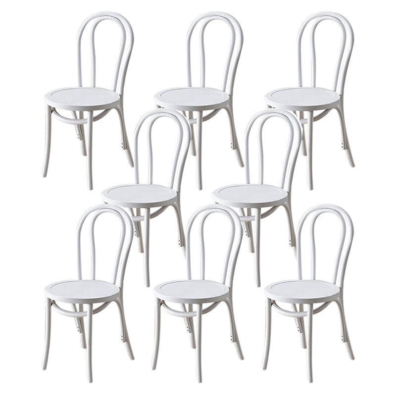 Contemporary Kitchen Dining Chairs Solid Wood Armless Chairs