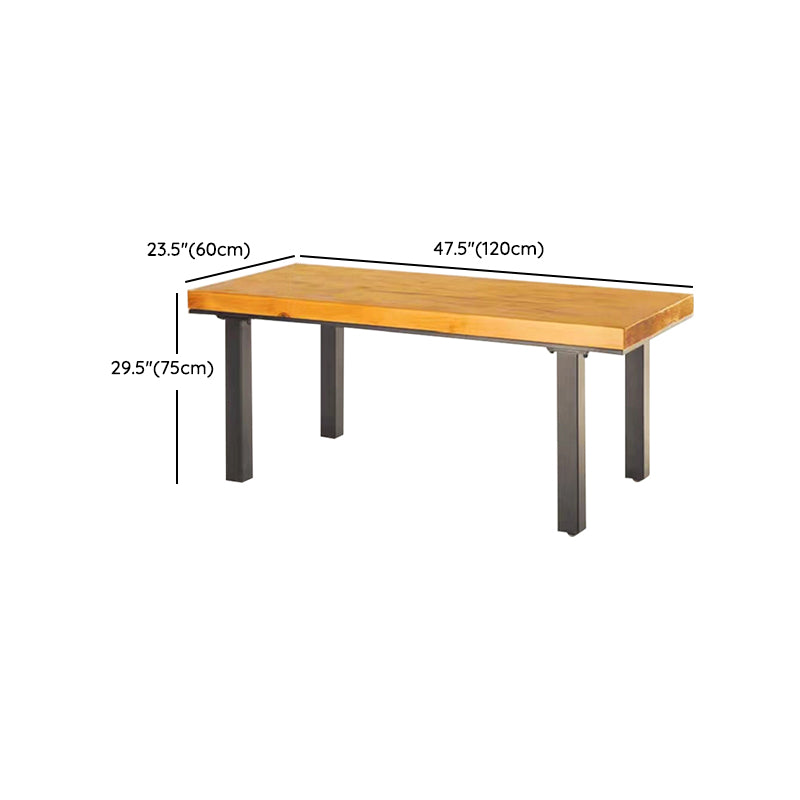 Industrial Dinette Set with Wooden Chairs 1/2/5 Pcs Pine Wood Dining Set