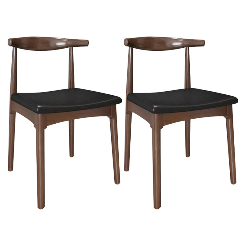 Rectangular Wood Dining Set for Kitchen 1/2/5 Pcs Industrial Brown Dinette Set