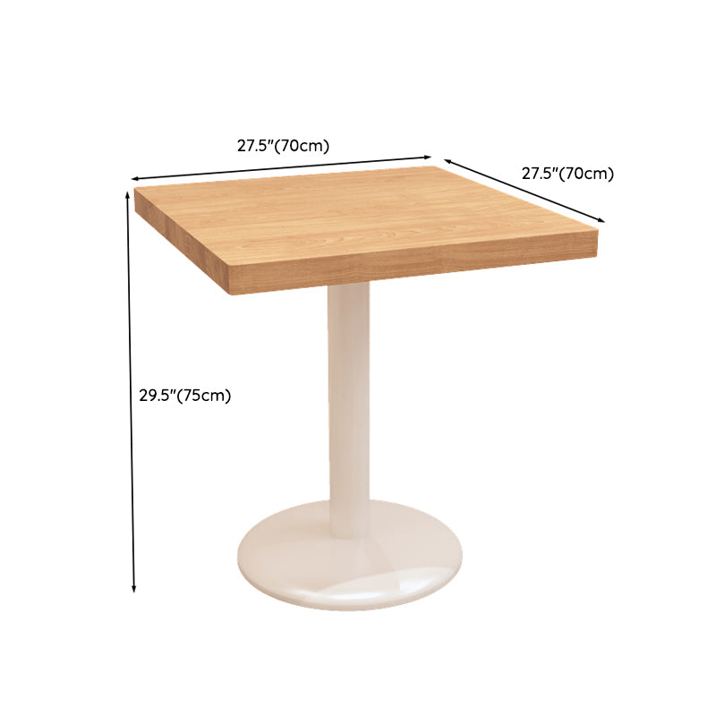 Pine Wood Modern Dining Set with White Frame 1/2/3/5 Pcs Dinette Set for Home