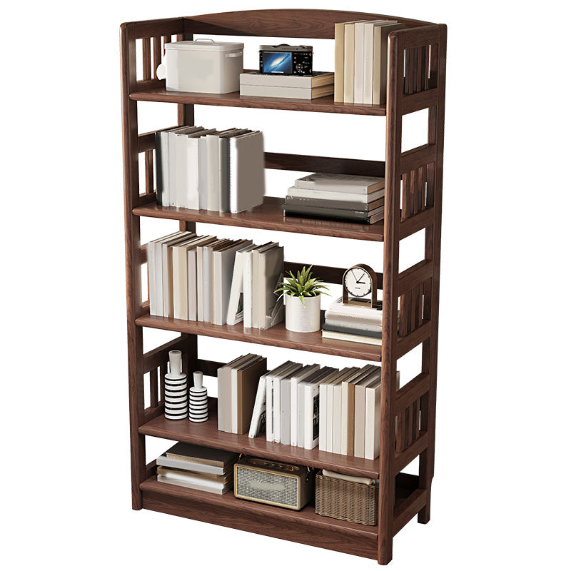 Scandinavian Open Back Standard Bookshelf Wooden Bookcase with Shelves