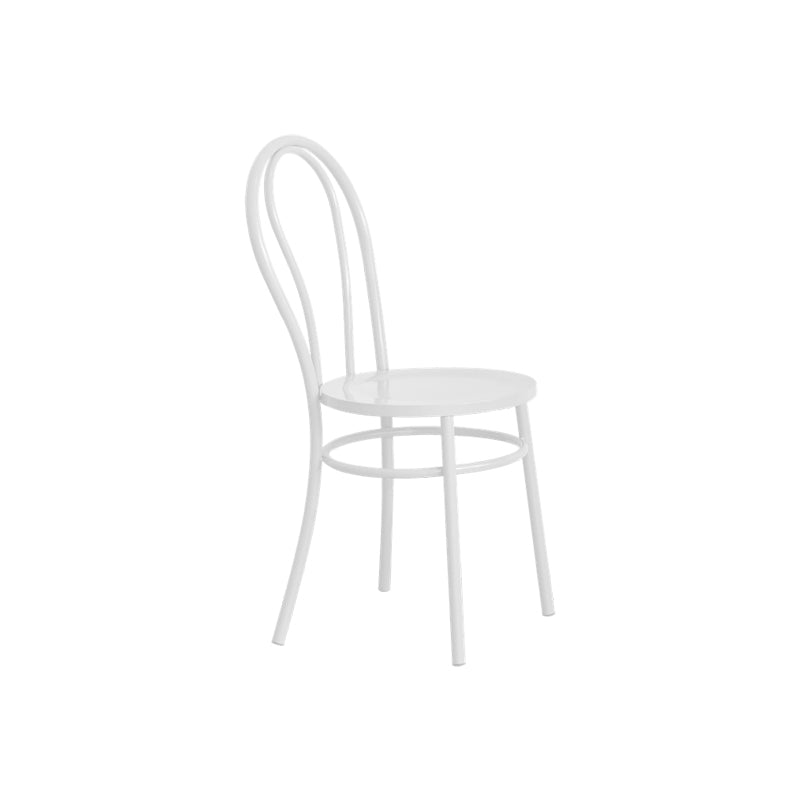 Metal Dining Room Chairs Nordic Style Open Back Armless Chair