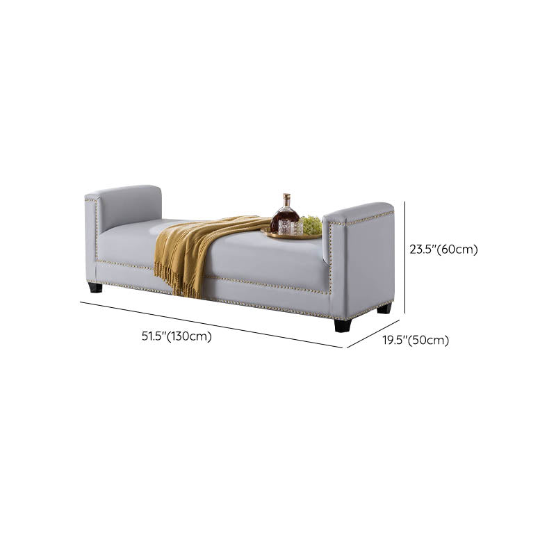 Bedroom Bench Modern Seating Bench with Arms , 19.5-inch Width