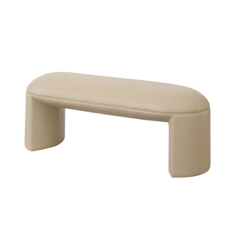 Modern Entryway Bench Solid Color Seating Bench with Upholstered , 17.55-inch W