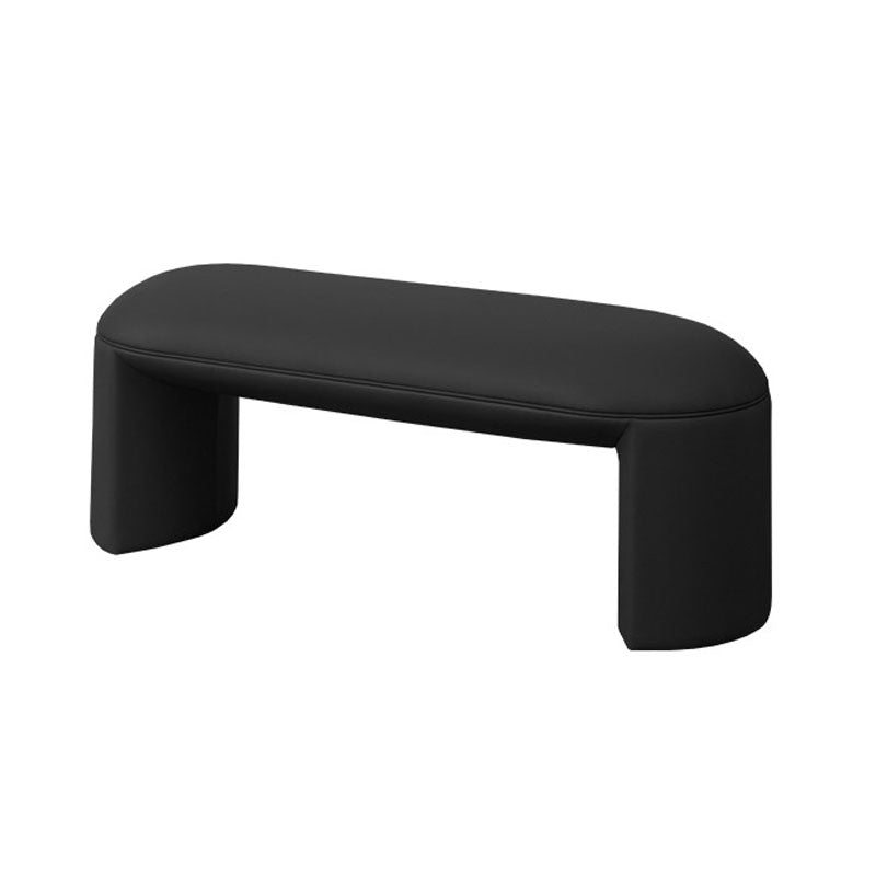 Modern Entryway Bench Solid Color Seating Bench with Upholstered , 17.55-inch W